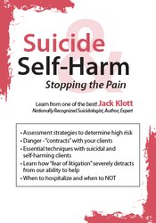 Jack Klott & Janina Fisher - Suicide & Self-Harm: Stopping the Pain