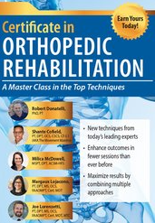 Robert Donatelli, Shante Cofield, Milica McDowell, Margaux Lojacono, Joe Lorenzetti - 2-Day Certificate in Orthopedic Rehabilitation: A Masterclass in the Top Techniques