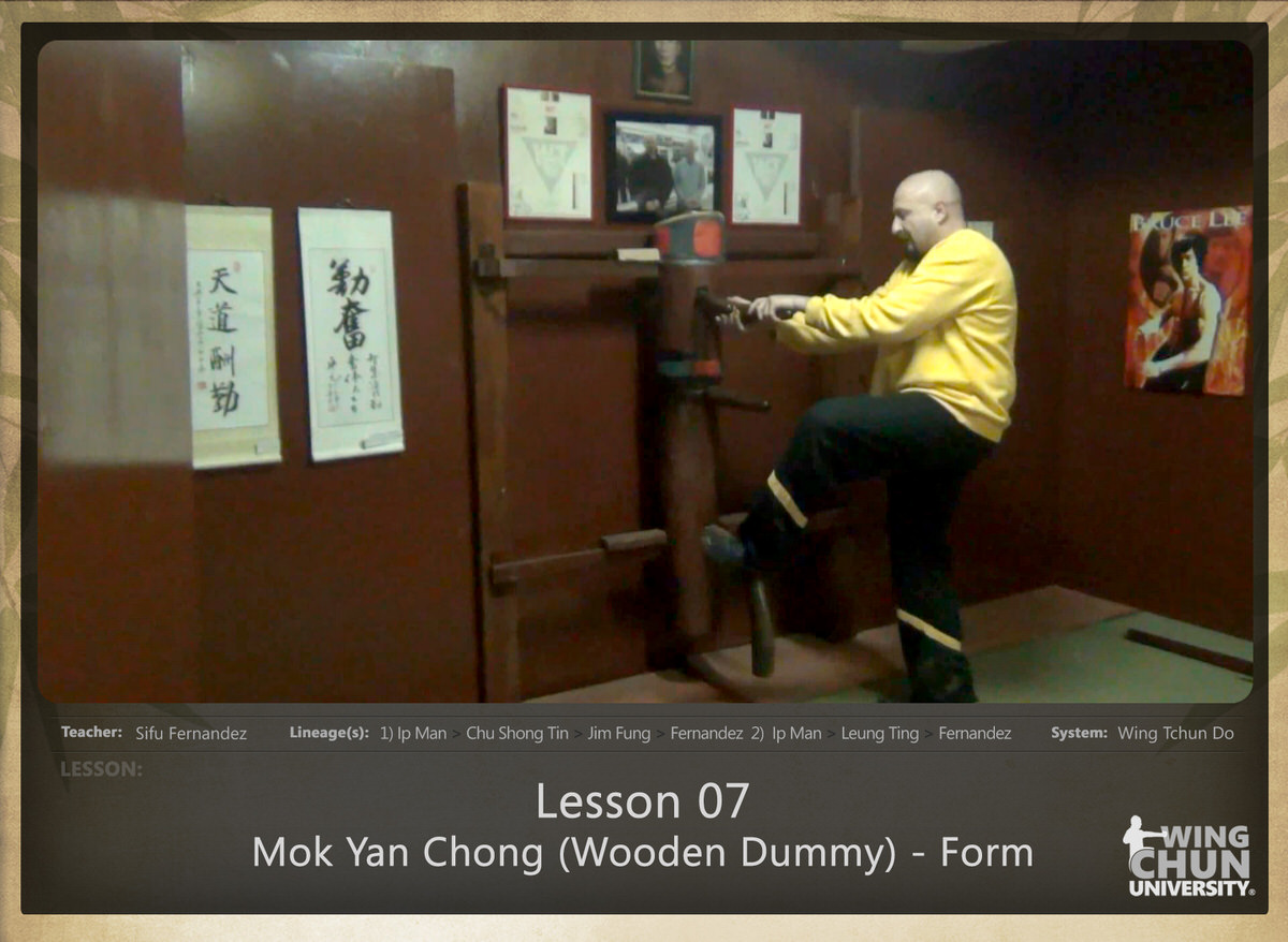 Sifu Fernandez - WingTchunDo - Lesson 07 - Mok Yan Chong (Wooden Dummy) - Form