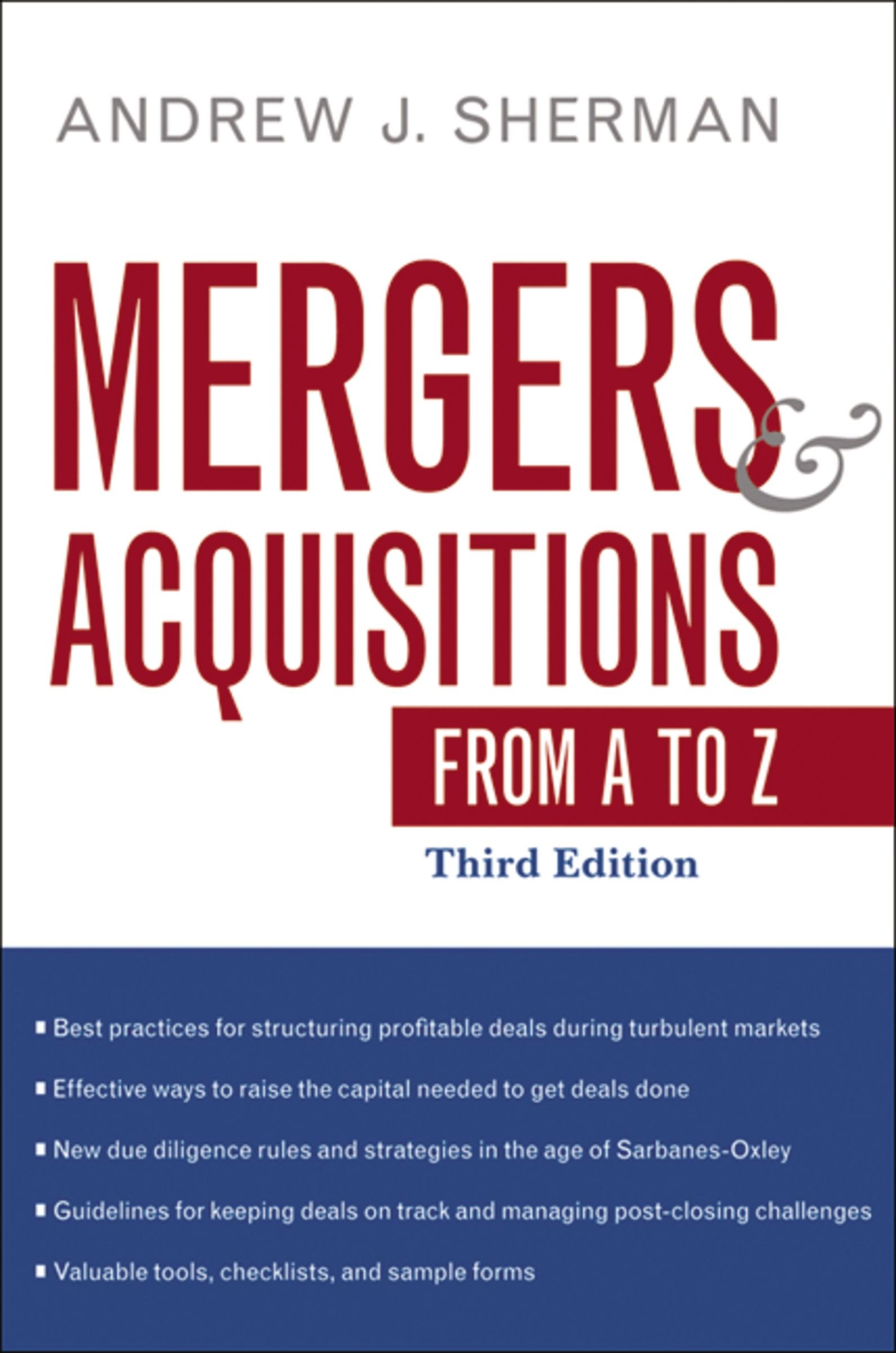 Andrew J.Sherman - Mergers & Acquisitions From A to Z