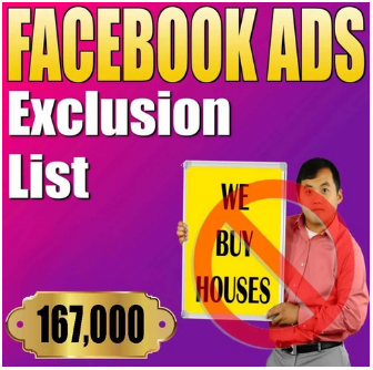 Facebook Ads Wholesaler Exclusion List (167,000+)
