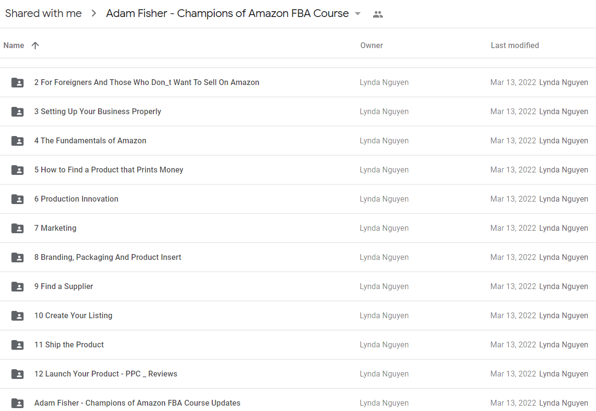 Adam Fisher - Champions of Amazon FBA Course