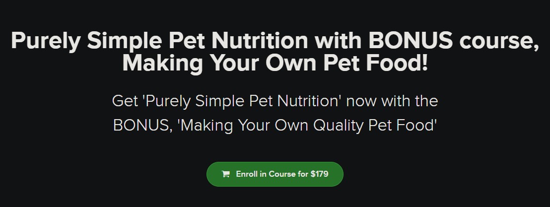Barb Fox DVM - Purely Simple Pet Nutrition with BONUS course, Making Your Own Pet Food!
