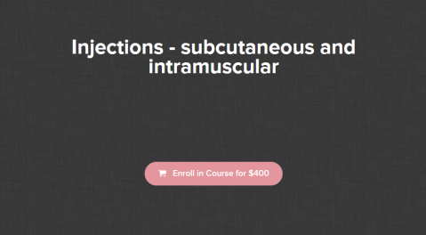Beauty Mavericks - Injections - subcutaneous and intramuscular