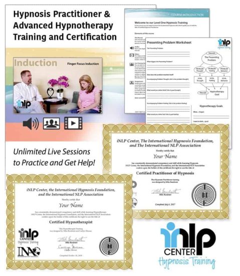 iNLP Center - Hypnotherapy Combo: Hypnosis Practitioner Training and Advanced Hypnotherapy Training