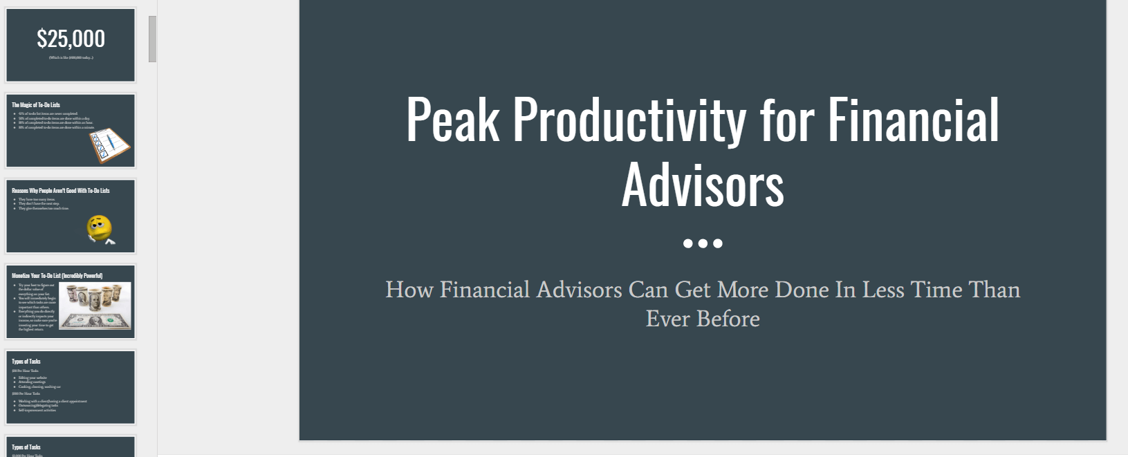 James Pollard - Peak Productivity for Financial Advisors