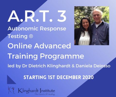 Dietrich Klinghardt & Daniela Deiosso - Klinghardt A.R.T.® 3 Advanced Worldwide Online Programme 1st December 2020