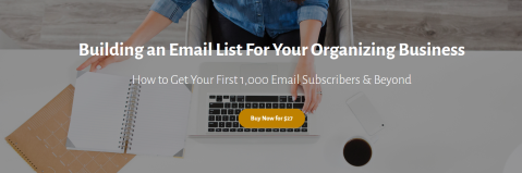 Helena Alkhas - Building an Email List For Your Organizing Business