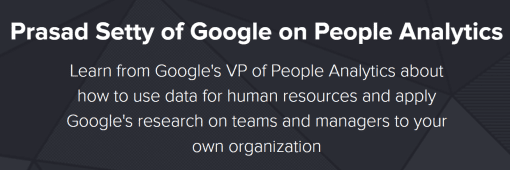Acumen Academy - Prasad Setty of Google on People Analytics