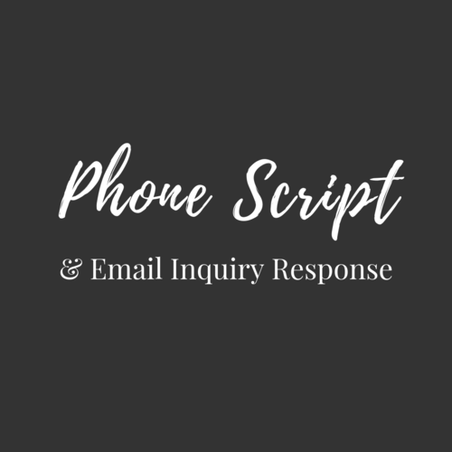 Alex Chalkley - Phone Script + Email Inquiry Response Bundle Guide