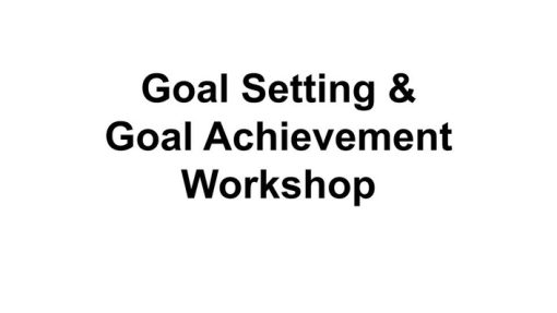 Mani Vaya - Goal Achievement Workshop