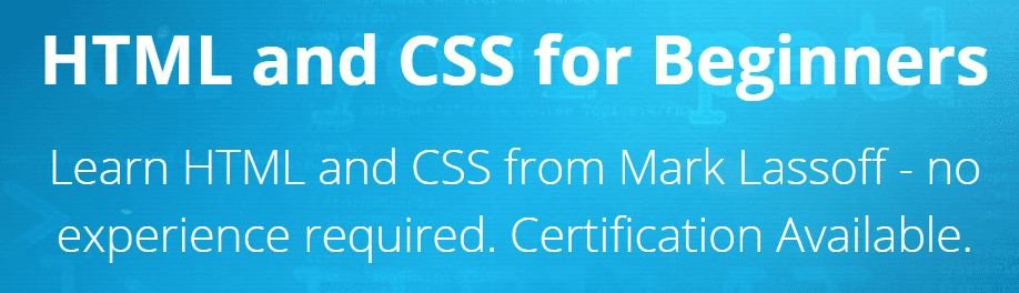 Mark Lassoff - HTML and CSS for Beginners