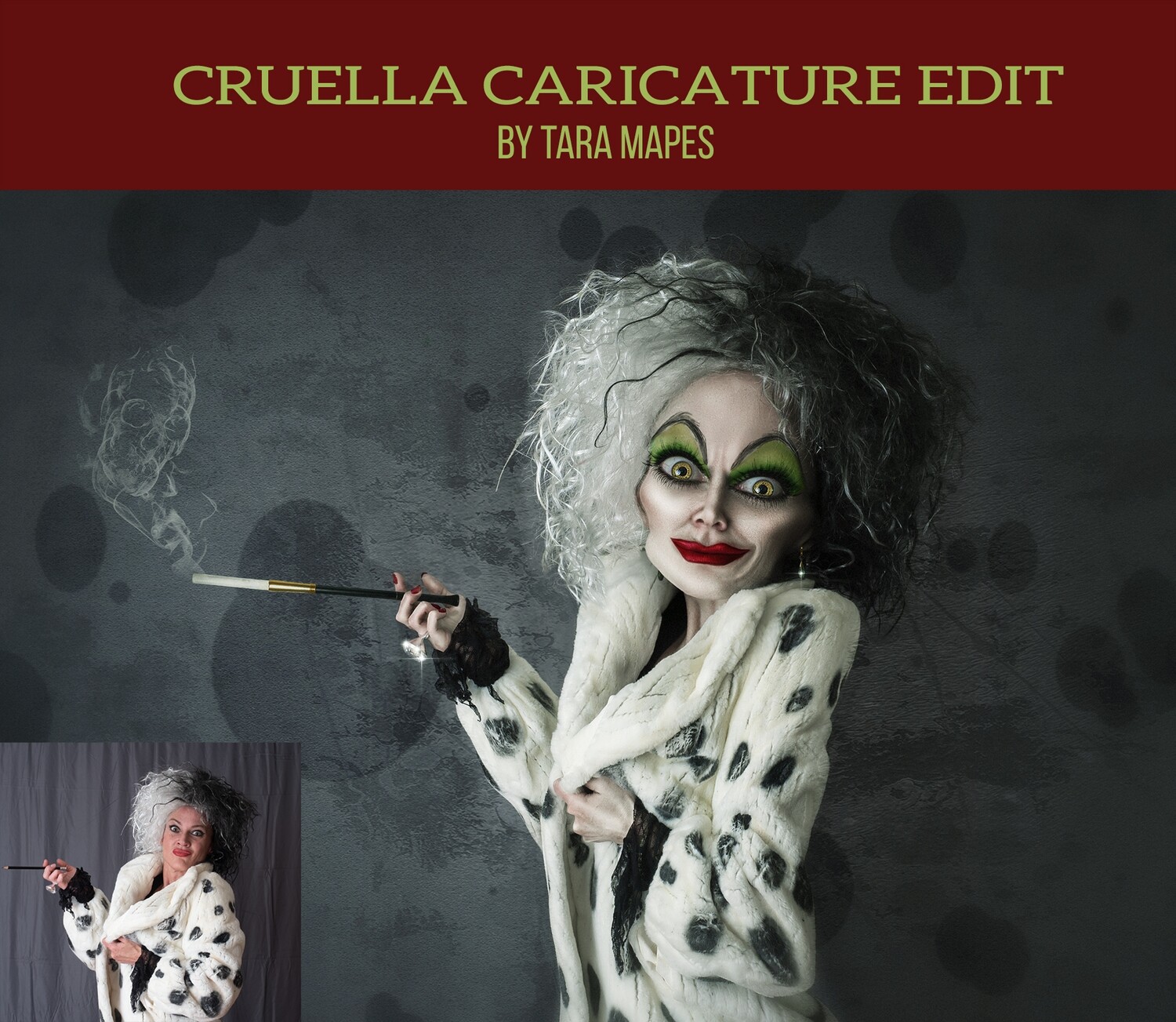 Tara Mapes - Cruella Caricature Tutorial